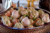 Chiang Mai - Wat Phra That Doi Suthep. Lotus buds offered to the temple. 